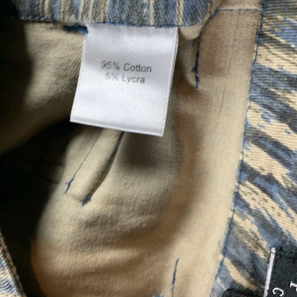 Peruvian Connection Pants‎ Women's 2 Ikat Print Tie Waist Straight Leg 7834 - Picture 3 of 8